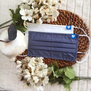 NEW! 2 PACK Cloth Face Mask - Oyster and White